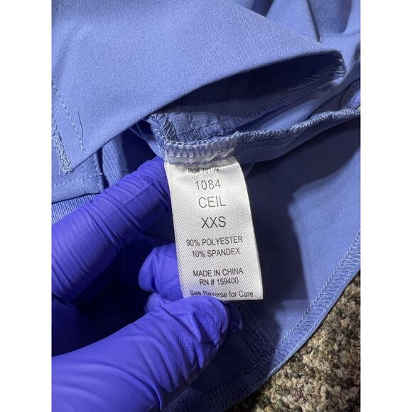 Ava Therese Scrub Top Style 1084 Color Ceil Womens XXS NWT - Picture 9 of 11